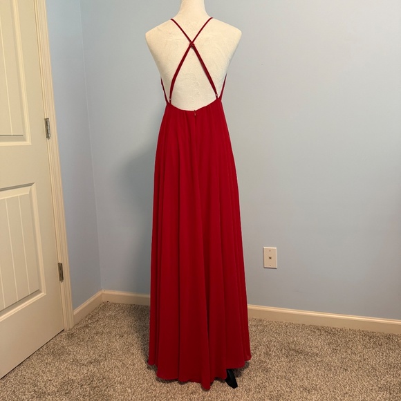 Lulu's Mythical Kind of‎ Love Backless Red Maxi Dress Size S - Picture 4 of 11